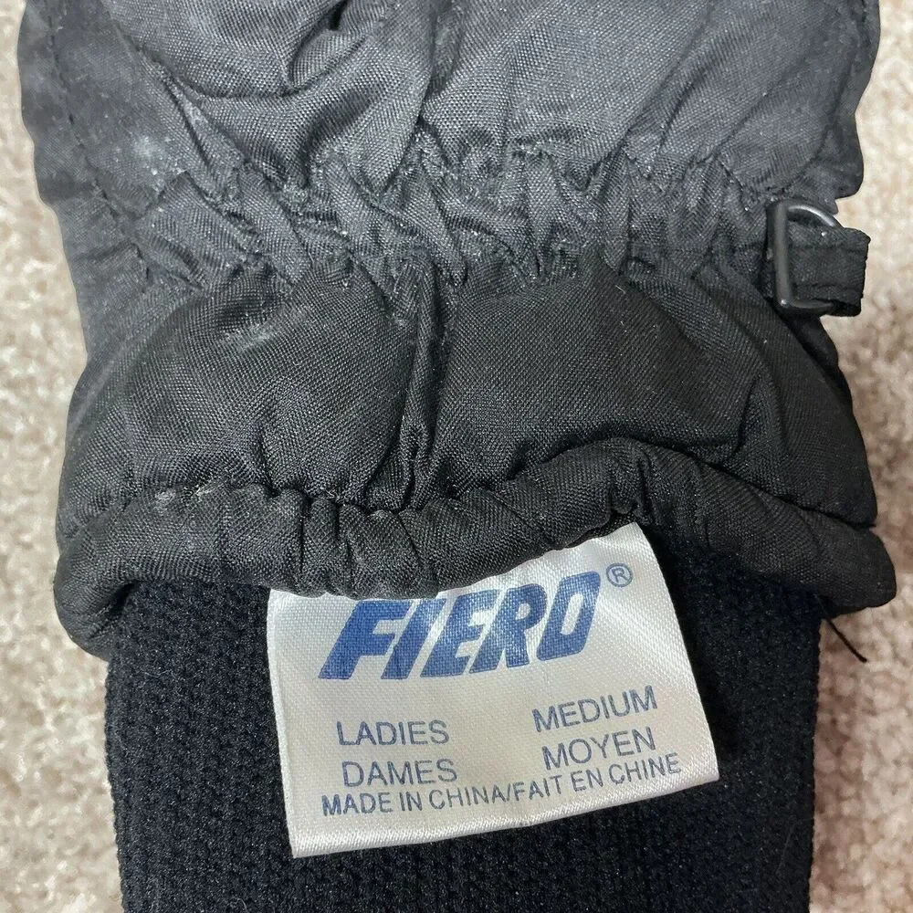 FIERO Woman’s M Black Gloves Aqua Bloc With‎ Small Stains